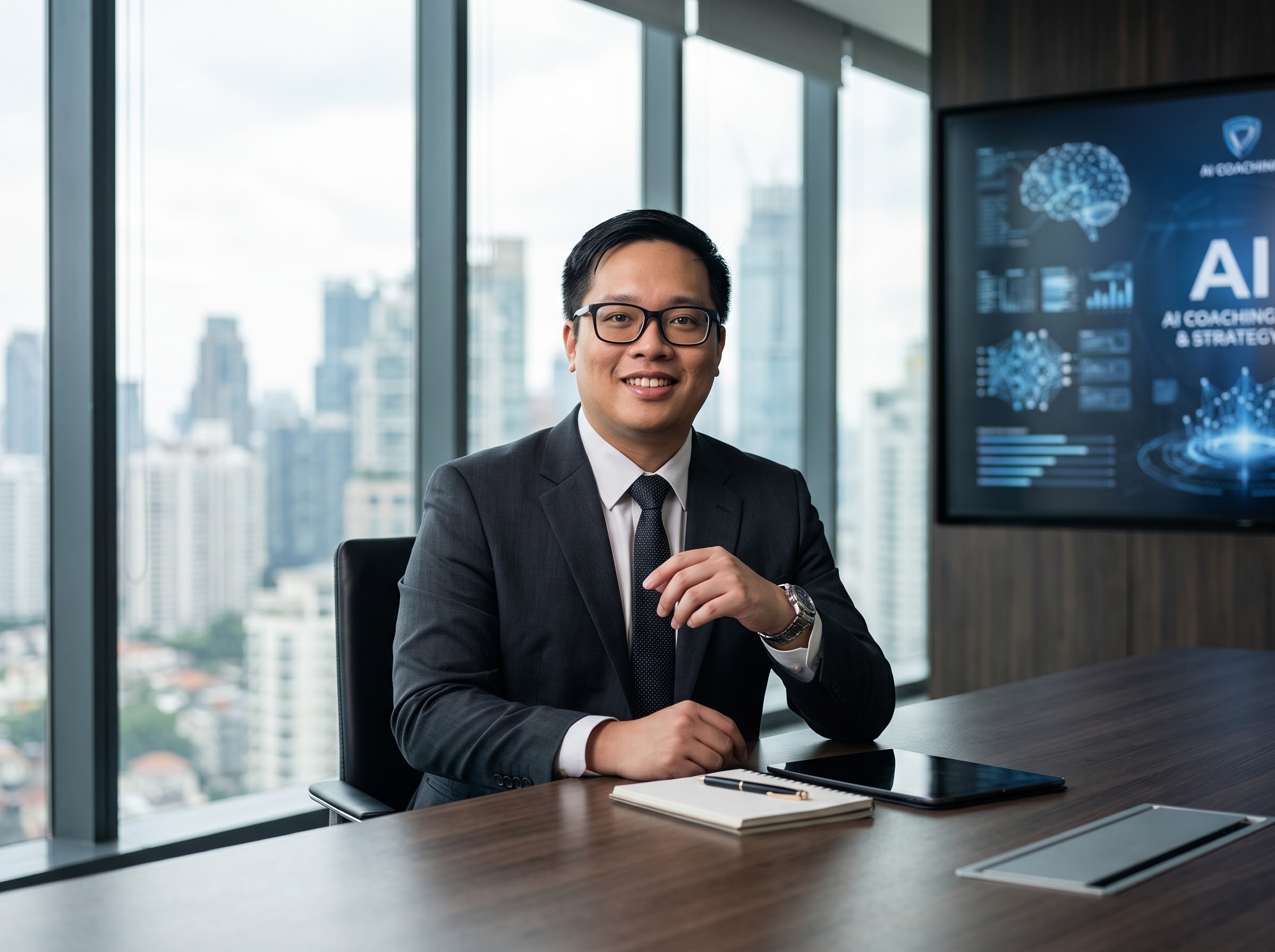 Portrait of Ong Jia Cheng (JC), AI trainer and entrepreneur